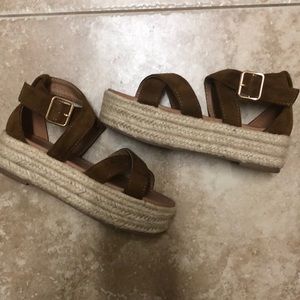 Tan espadrilles sandals